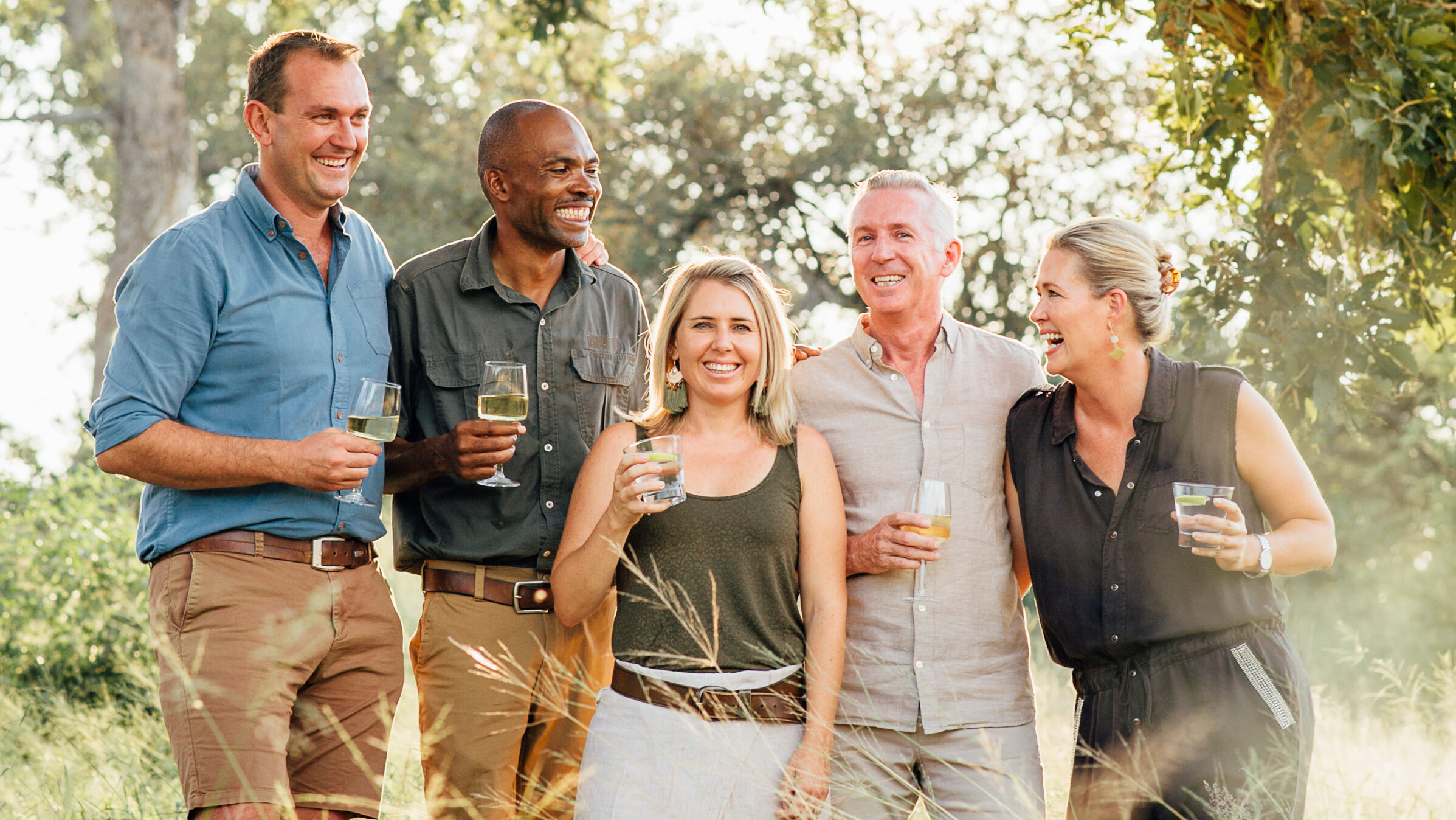 Nina Scott, Don Sott, Formen Mathebula and Dale Jackson and Hayley Jackson