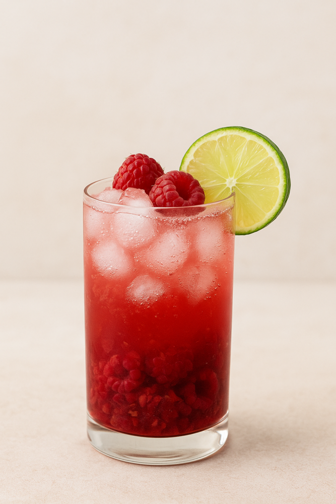 Ginger berry fizz, alkoholfri drink