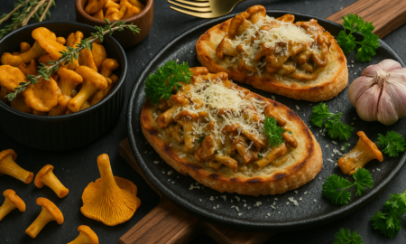 Recept på en gudomligt god kantarelltoast