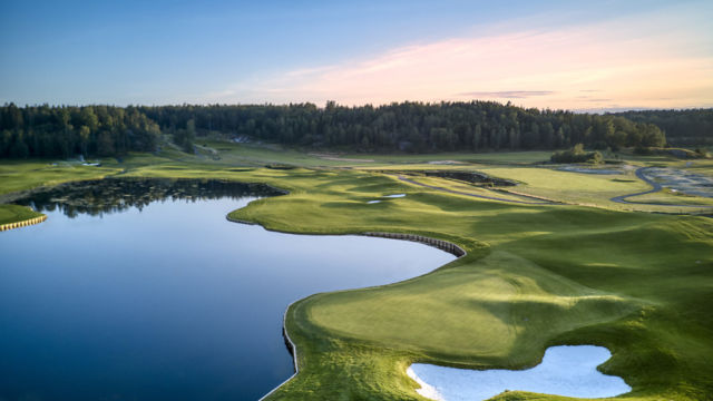 Hål 18 på Öster by Stenson. ÖSTER BY STENSON - First Class Magazine