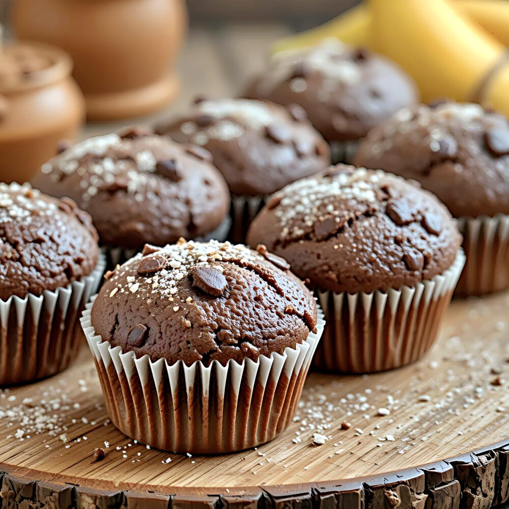 chokladmuffins med banan