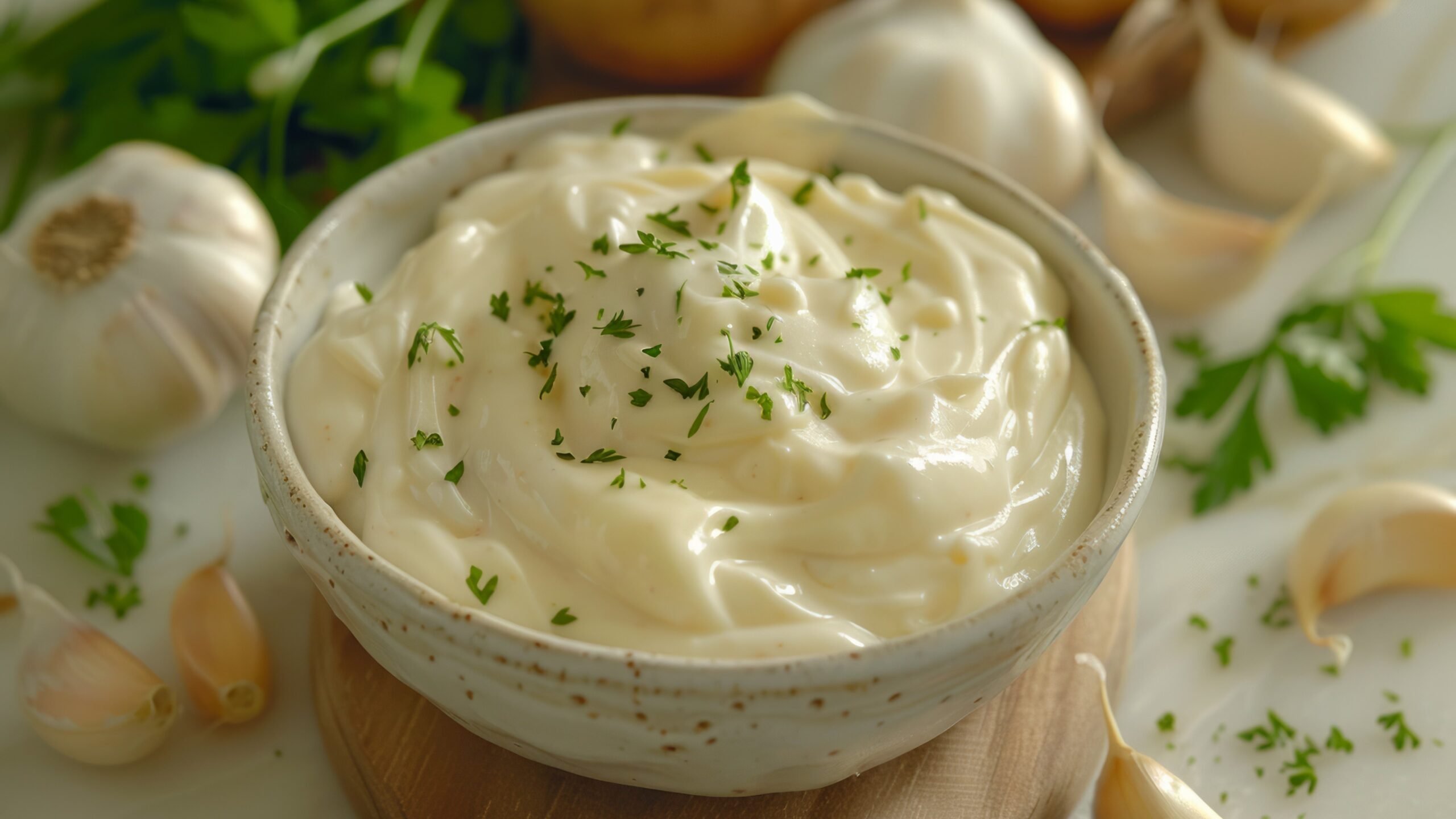 Krämig vitlökssås – en klassiker ibland kalla såser till grillat