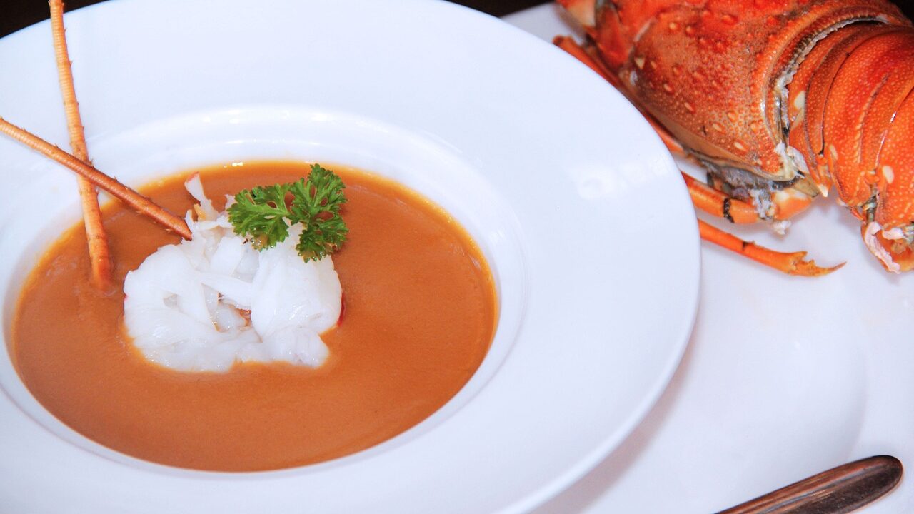 lyxig nyårsmeny, Hummerbisque, 
